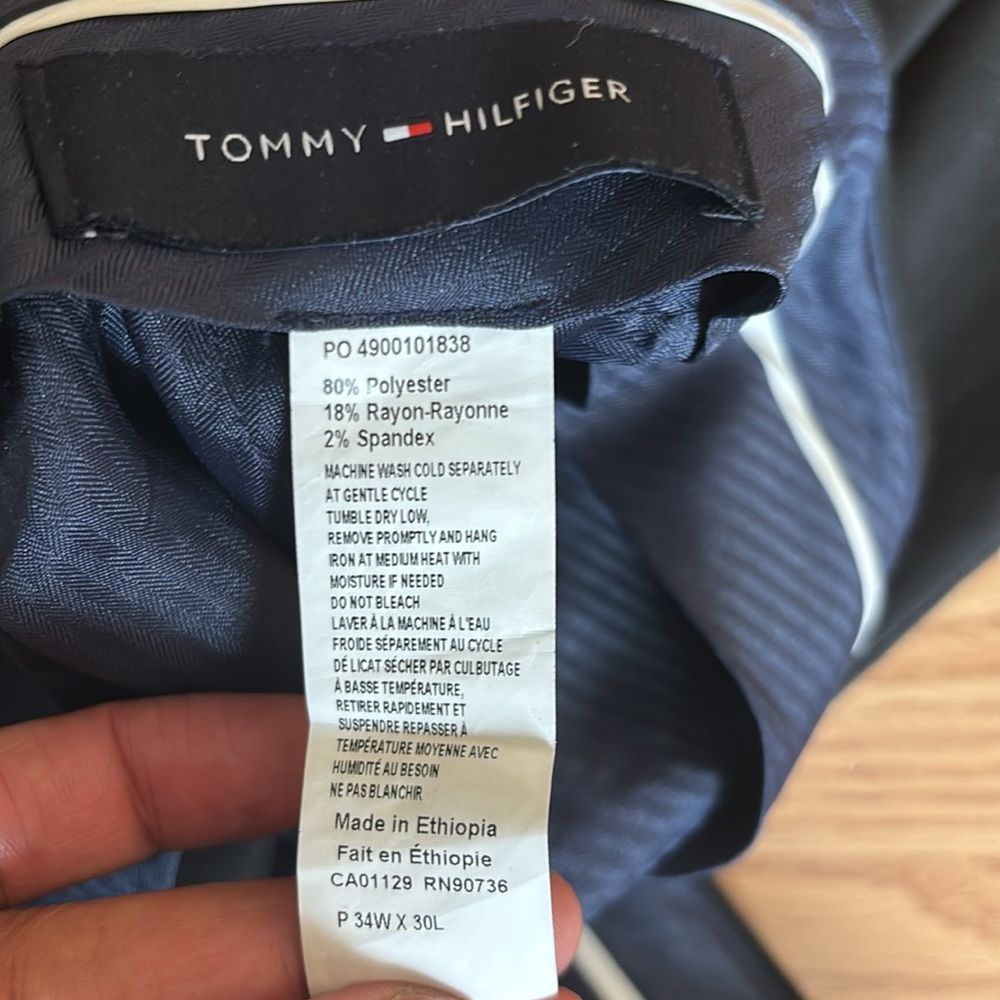 Tommy Hilfiger Men's Modern-Fit Wool TH-Flex Stretch Suit Separate Pants - Picture 4 of 4